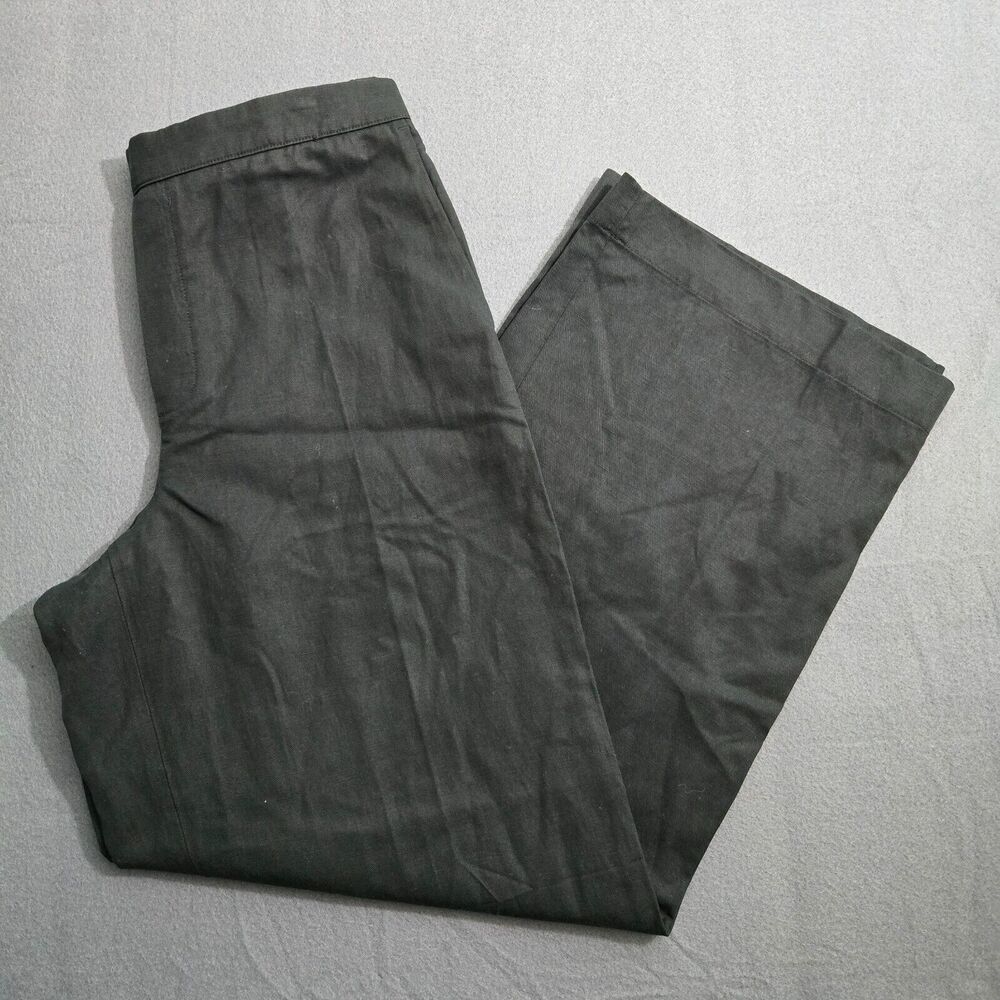Madewell Women M High Rise Pull-On Wide Leg Straight Pants in Drapey Twill NWT
